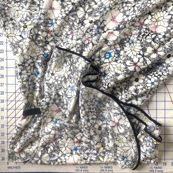 Likely Dress 4 Contour Daisy Delbarton One Shoulder Asymmetrical White Blue New - Picture 7 of 10